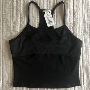 Agaci Black Crop Top NWT Size L